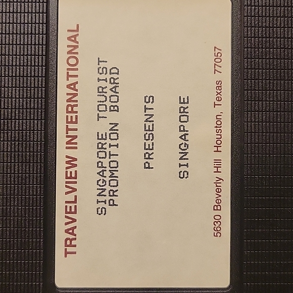 Singapore Travelview International VHS Tape - Picture 6 of 6
